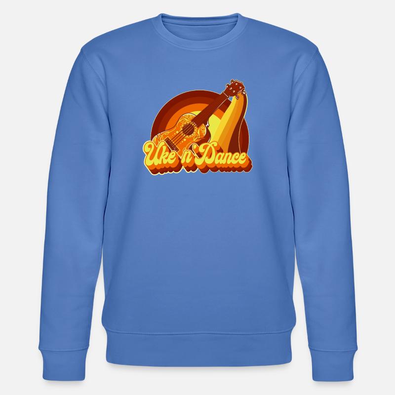 Hawaiian Ukulele Uke Retro 70s - Stanley/Stella Unisex Bio-Sweatshirt CHANGER  - Blau