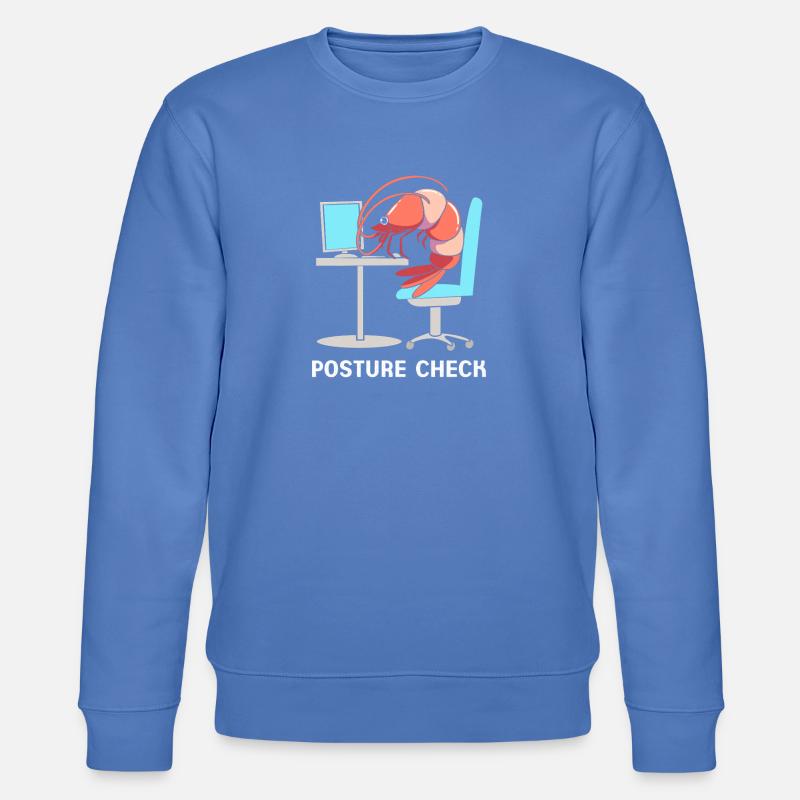 Krabbe Meeresfrüchte Shrimp Languste - Stanley/Stella Unisex Bio-Sweatshirt CHANGER - Blau