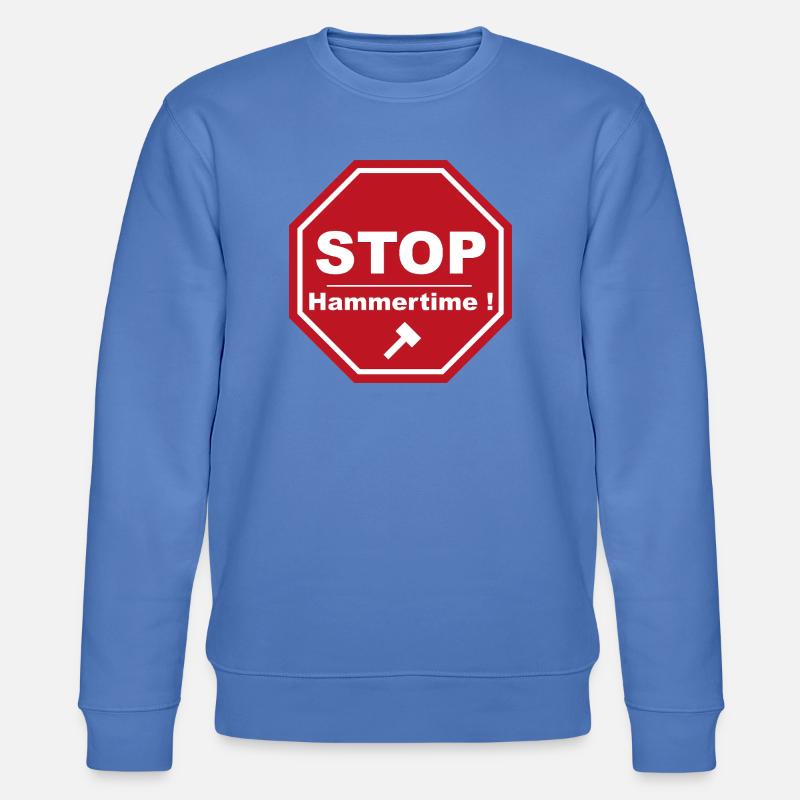 Stopp Hammertime - Stanley/Stella Unisex Bio-Sweatshirt CHANGER  - Blau