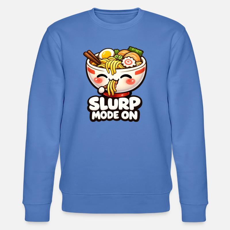 Slurp Mode On Ramen Kawaii - Stanley/Stella Unisex Bio-Sweatshirt CHANGER  - Blau