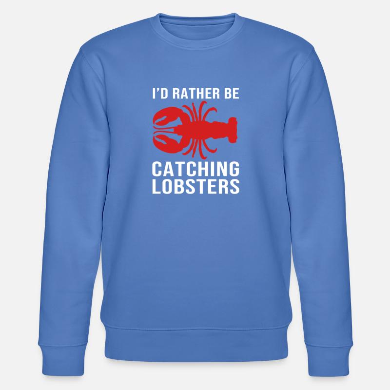 Languste Meeresfrüchte Lobster Hummer - Stanley/Stella Unisex Bio-Sweatshirt CHANGER  - Blau