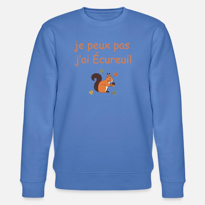 Ich kann nicht. Ich habe Eichhörnchen. - Stanley/Stella Unisex Bio-Sweatshirt CHANGER  - Blau
