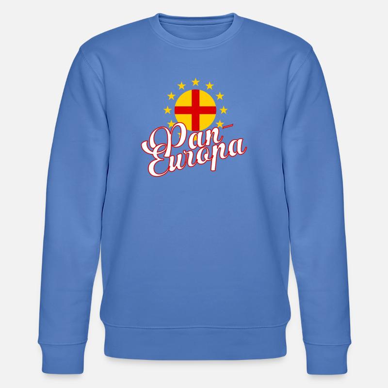Pan-Europa Retro-Skript - Stanley/Stella Unisex Bio-Sweatshirt CHANGER  - Blau