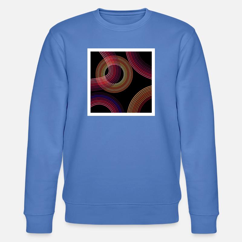 Neon Wirbel - Stanley/Stella Unisex Bio-Sweatshirt CHANGER - Blau