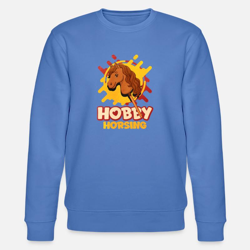 Hobby Horsing Pop Art Pferd - Stanley/Stella Unisex Bio-Sweatshirt CHANGER - Blau