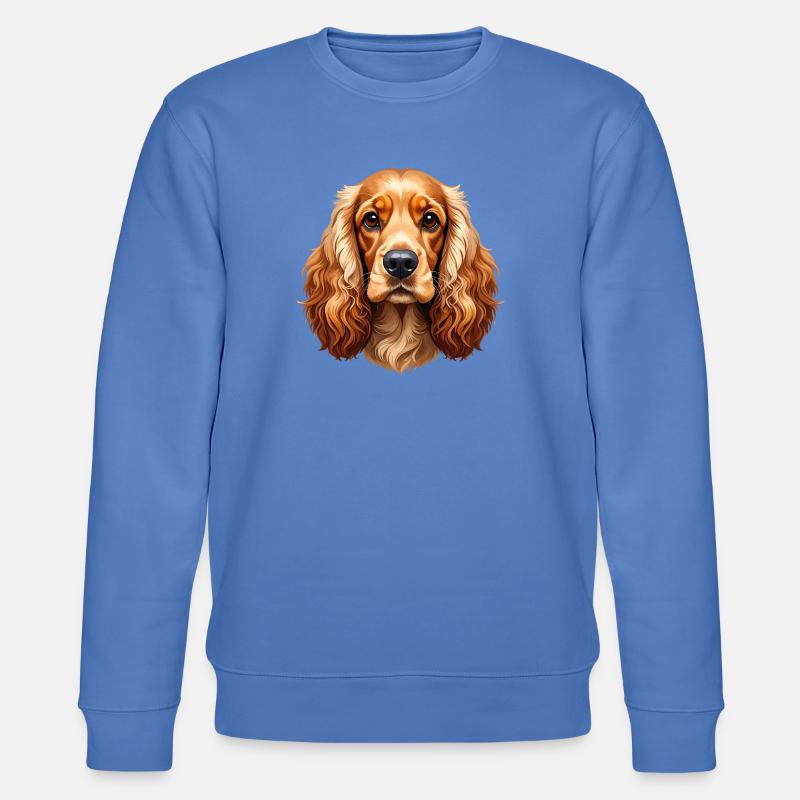 Cocker Spaniel - Stanley/Stella Unisex Bio-Sweatshirt CHANGER  - Blau