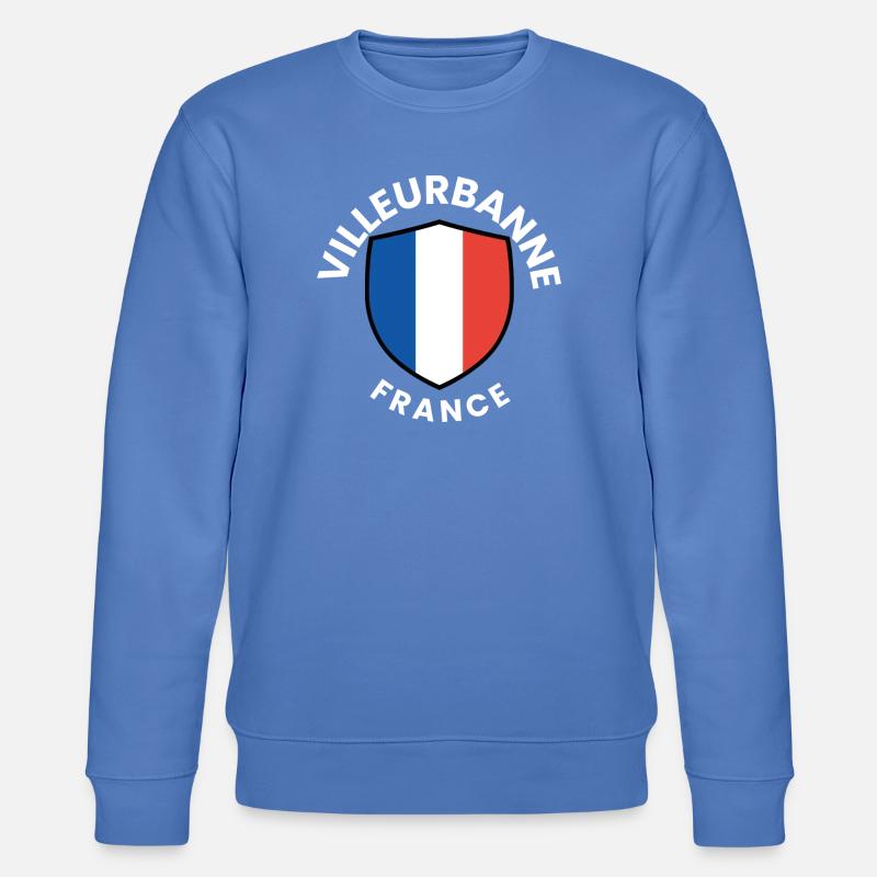 Conception du bouclier du drapeau français - Sweat bio CHANGER Stanley/Stella Unisexe - bleu