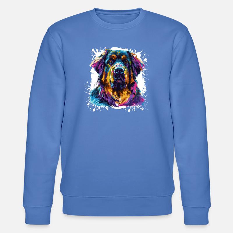 Hund Kunst Tier - Stanley/Stella Unisex Bio-Sweatshirt CHANGER  - Blau