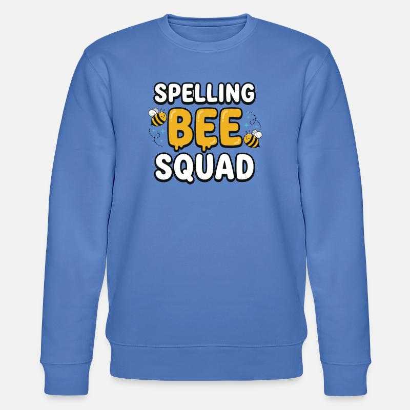 Spelling Bee Squad Cute Bee Team - Stanley/Stella Unisex Bio-Sweatshirt CHANGER  - Blau