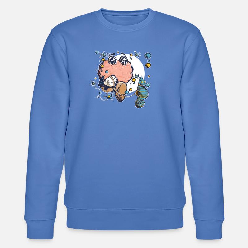 Gehirn & Hippocampus - Stanley/Stella Unisex Bio-Sweatshirt CHANGER  - Blau