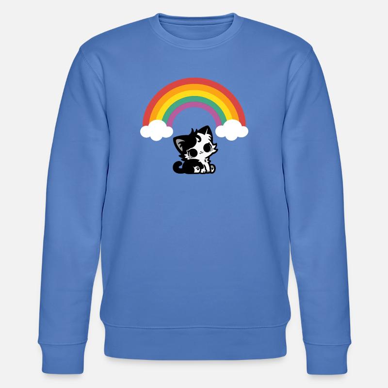 Goth Cat sous le motif arc-en-ciel - Sweat bio CHANGER Stanley/Stella Unisexe - bleu