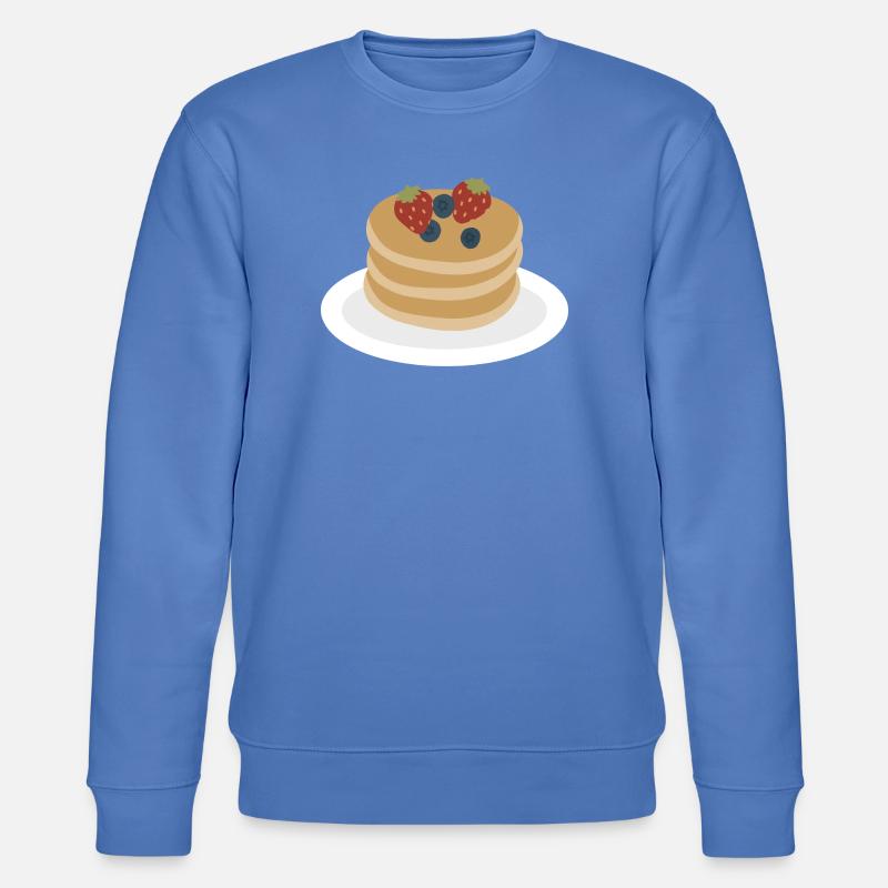 Berry Pancake Stack Artwork - Stanley/Stella CHANGER Unisex Organic Sweatshirt - bright blue