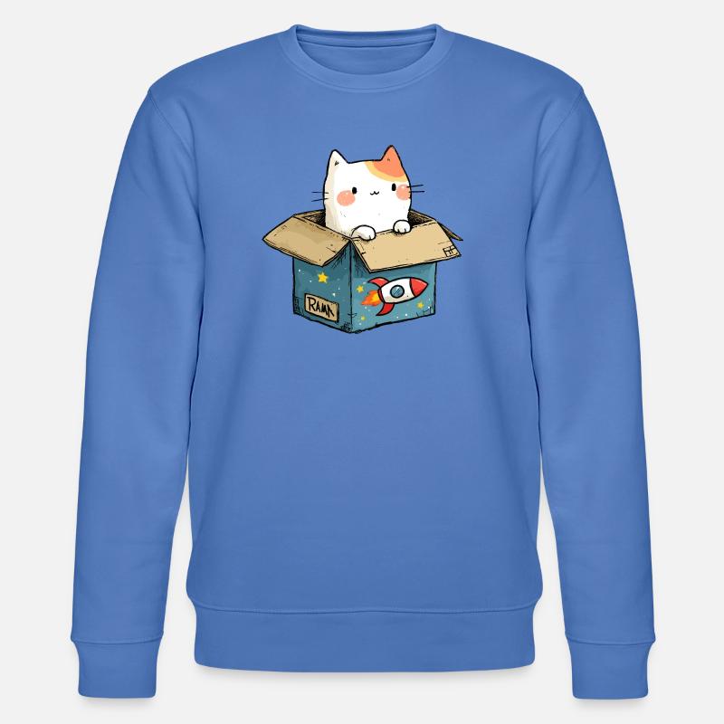 L’espace de jeu du chat - Sweat bio CHANGER Stanley/Stella Unisexe - bleu