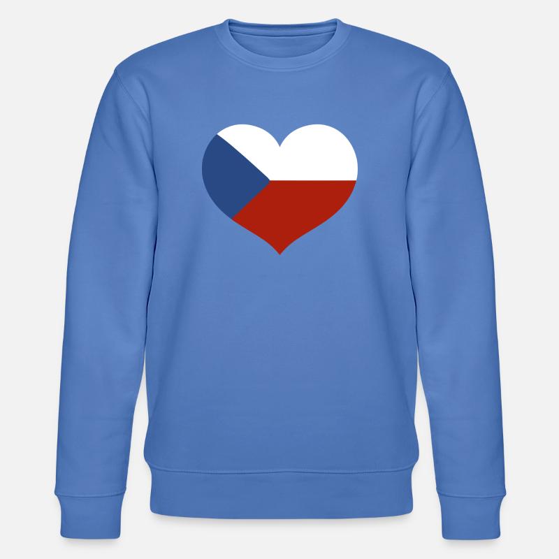 Drapeau du cœur tchèque - Sweat bio CHANGER Stanley/Stella Unisexe - bleu