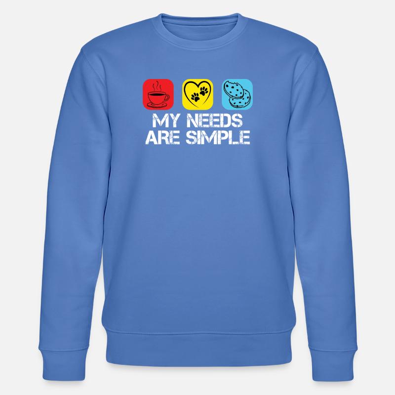 Café, chats et biscuits - Sweat bio CHANGER Stanley/Stella Unisexe - bleu