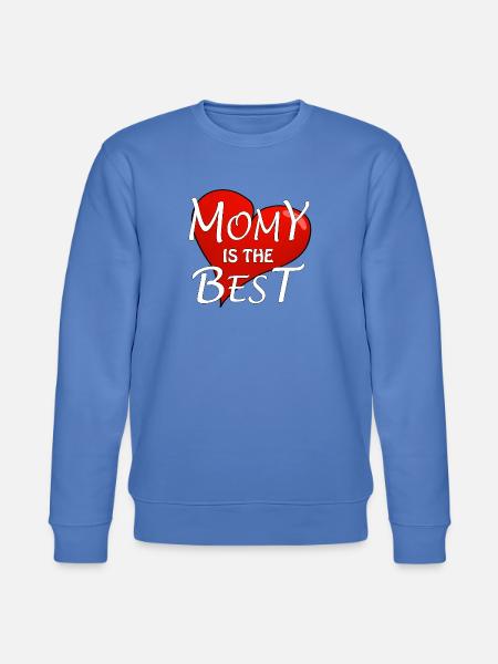 MOMY IS THE BEST - Stanley/Stella Unisex Bio-Sweatshirt CHANGER - Blau
