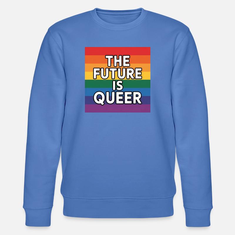 Die Zukunft ist queer – Pride Tee - Stanley/Stella Unisex Bio-Sweatshirt CHANGER  - Blau