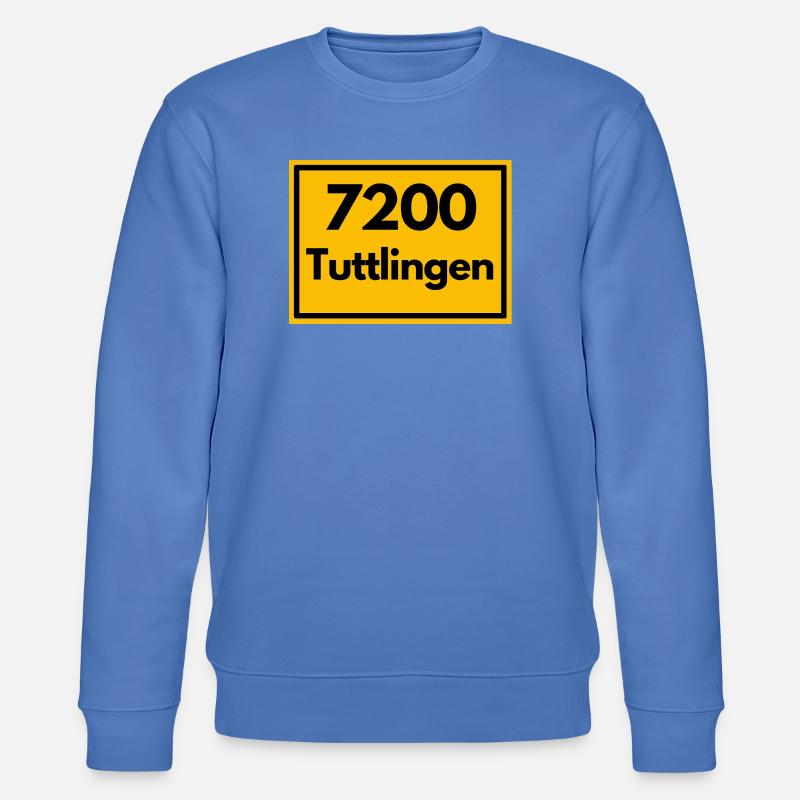 OLD POSTCODE POSTCODE RETRO 7200 TUTTLINGEN - Stanley/Stella CHANGER Unisex Organic Sweatshirt - bright blue