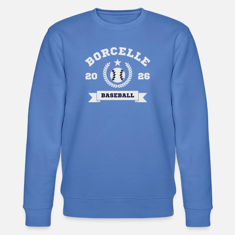 Borcelle Baseball Emblem 2026 - Stanley/Stella Unisex Bio-Sweatshirt CHANGER  - Blau