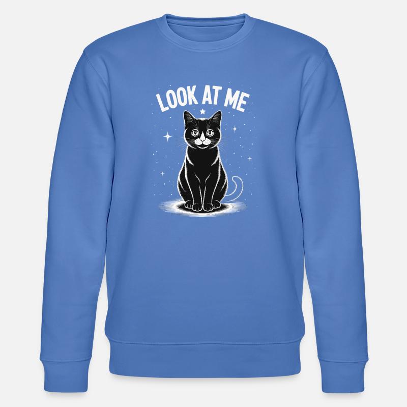 Regarde-moi - Ciel étoilé de chat - Sweat bio CHANGER Stanley/Stella Unisexe - bleu