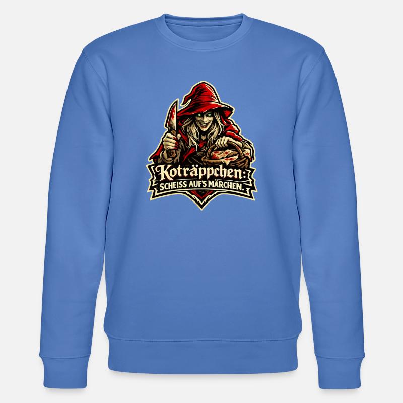 Rotkäppchen (Koträppchen) Parodie: Scheiß Märchen - Stanley/Stella Unisex Bio-Sweatshirt CHANGER - Blau