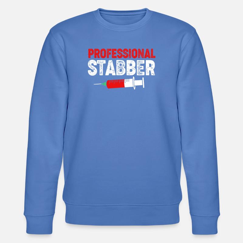 Phlebotomist Nurse Nurse Blood Sampling - Stanley/Stella CHANGER Unisex Organic Sweatshirt - bright blue