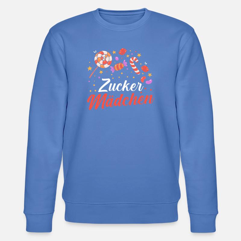 Süschigkeiten Naschkatze Süßes Mädchen - Stanley/Stella Unisex Bio-Sweatshirt CHANGER  - Blau