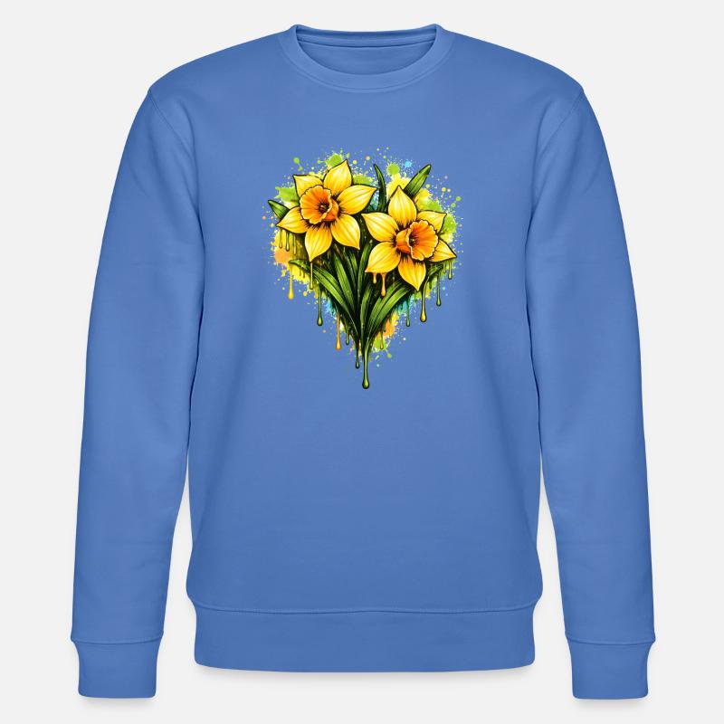 Jonquilles dans le style graffiti - Sweat bio CHANGER Stanley/Stella Unisexe - bleu