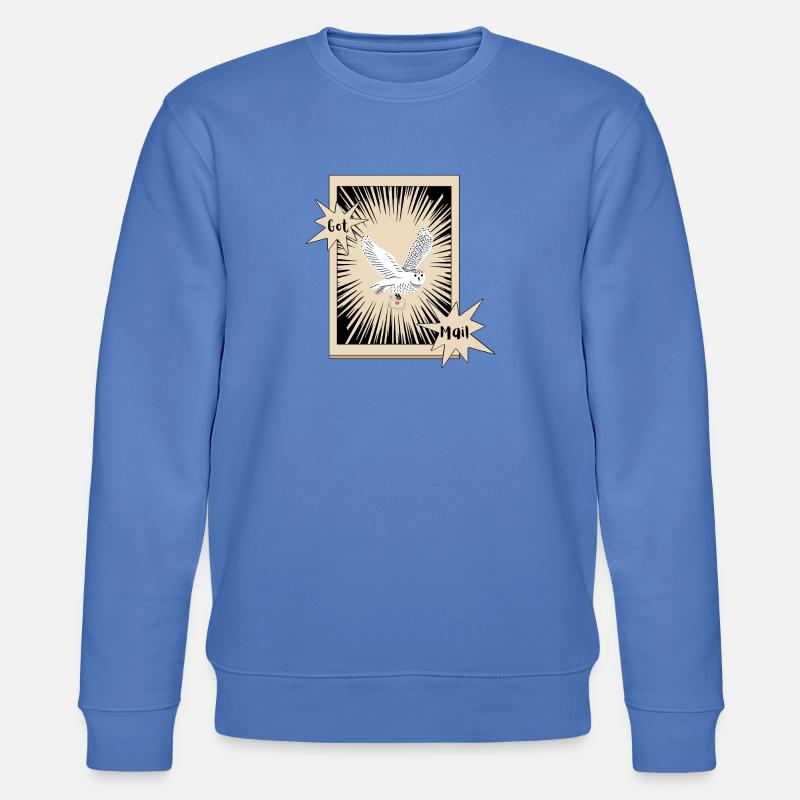 Got Mail Owl Briefeule Schneeeule - Stanley/Stella Unisex Bio-Sweatshirt CHANGER  - Blau