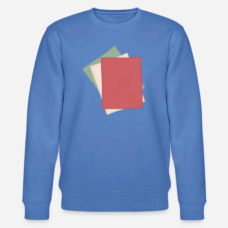 Pastel Paper Stack - Stanley/Stella CHANGER Unisex Organic Sweatshirt - bright blue