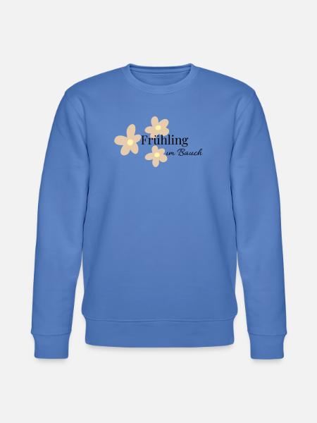 Spring in the belly - Stanley/Stella CHANGER Unisex Organic Sweatshirt - bright blue