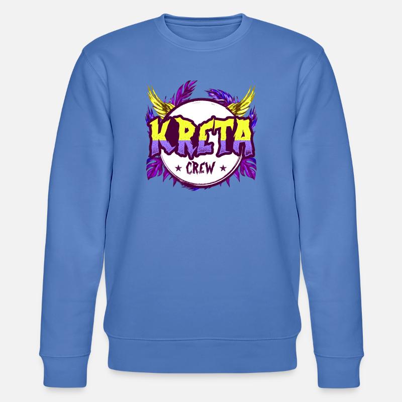 Kreta Crew Bunt - Stanley/Stella Unisex Bio-Sweatshirt CHANGER  - Blau