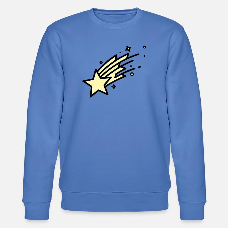 Shooting Star Comet Comic - Stanley/Stella CHANGER Unisex Organic Sweatshirt - bright blue