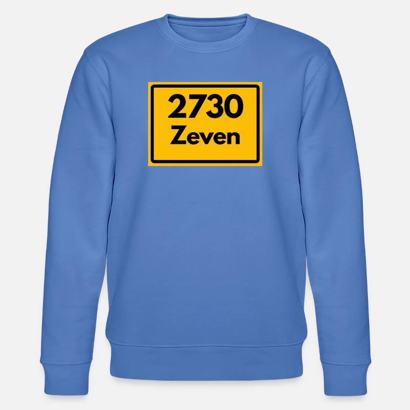 OLD POSTCODE RETRO 2730 ZEVEN – GEESTHELD - Stanley/Stella CHANGER Unisex Organic Sweatshirt - bright blue