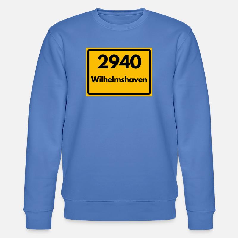 OLD POSTCODE POSTCODE RETRO 2940 WILHELMSHAVEN - Stanley/Stella CHANGER Unisex Organic Sweatshirt - bright blue