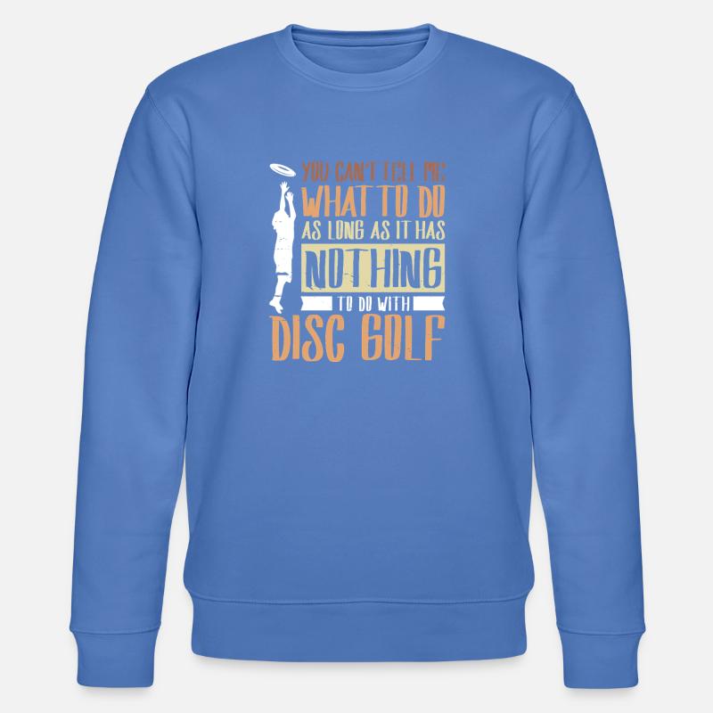 Disc Golf Geschenke Discgolf - Stanley/Stella Unisex Bio-Sweatshirt CHANGER  - Blau