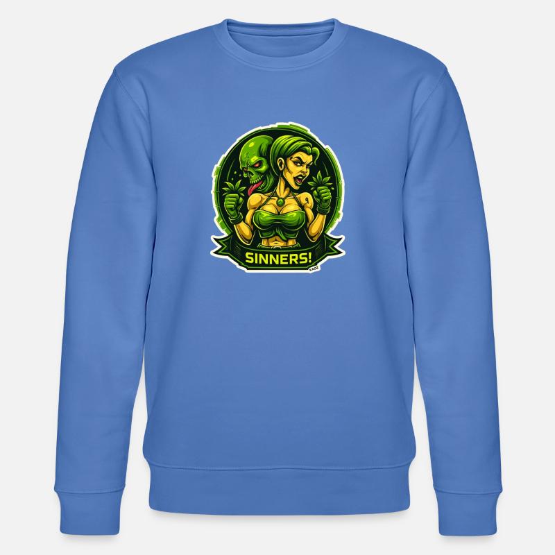 Sinners! Dämonin im Grünen - Stanley/Stella Unisex Bio-Sweatshirt CHANGER  - Blau