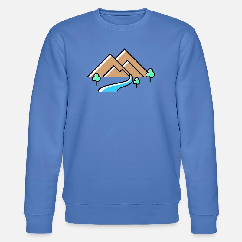 Berge Mountains - Stanley/Stella Unisex Bio-Sweatshirt CHANGER  - Blau