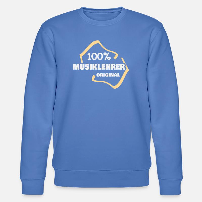 Musiklehrer als Arbeit - Stanley/Stella Unisex Bio-Sweatshirt CHANGER  - Blau