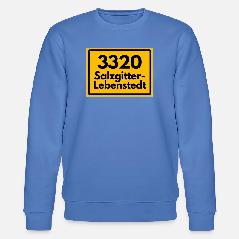 OLD POSTCODE POSTCODE RETRO 3320 SALZGITTER - Stanley/Stella CHANGER Unisex Organic Sweatshirt - bright blue