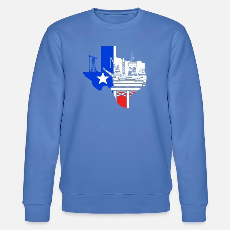 Bohrinsel Ölfeld - Stanley/Stella Unisex Bio-Sweatshirt CHANGER  - Blau