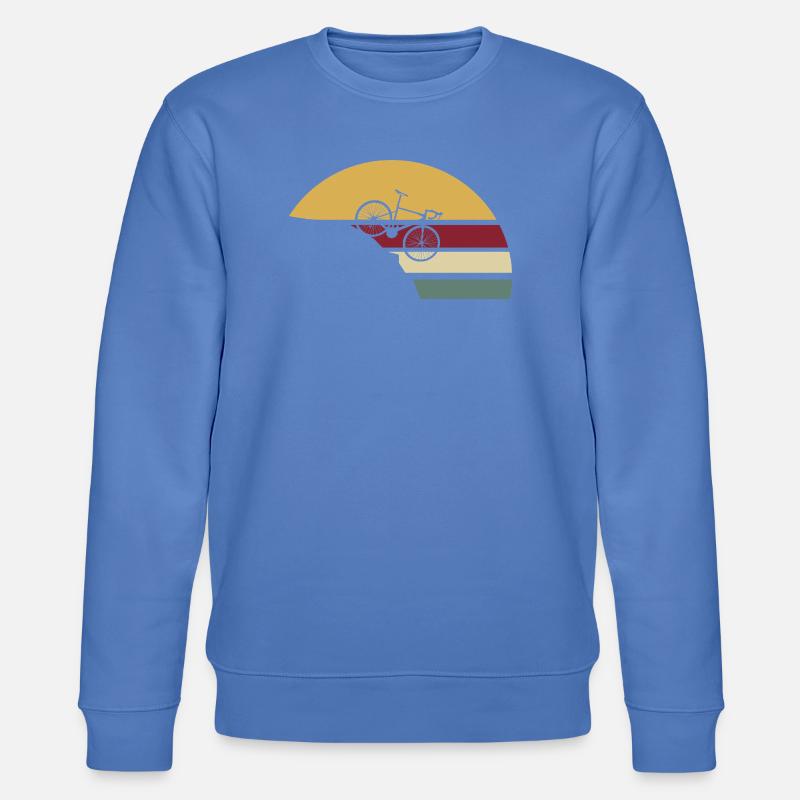 Fahrrad Retro Downhill - Stanley/Stella Unisex Bio-Sweatshirt CHANGER  - Blau