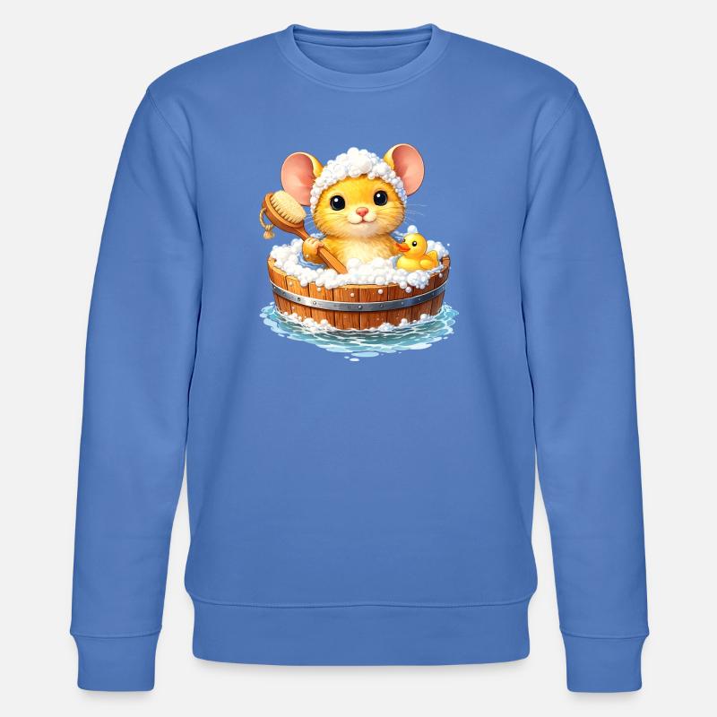 Un bain de souris mignon - Sweat bio CHANGER Stanley/Stella Unisexe - bleu
