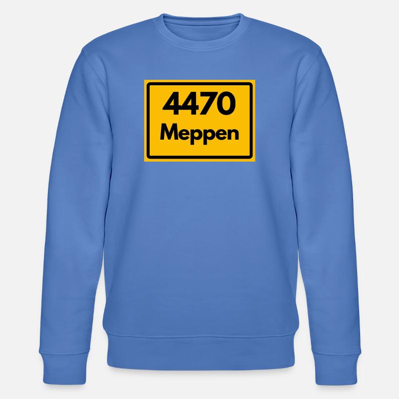 ANCIEN CODE POSTAL RETRO 4470 MEPPEN - Sweat bio CHANGER Stanley/Stella Unisexe - bleu