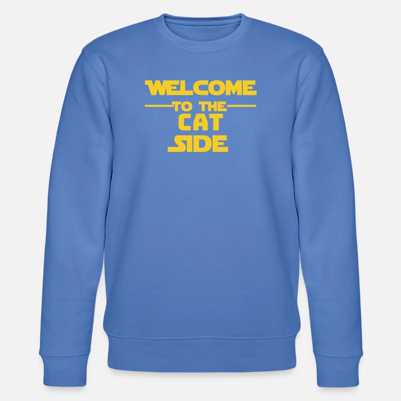 Willkommen auf der Katzenseite - Stanley/Stella Unisex Bio-Sweatshirt CHANGER  - Blau