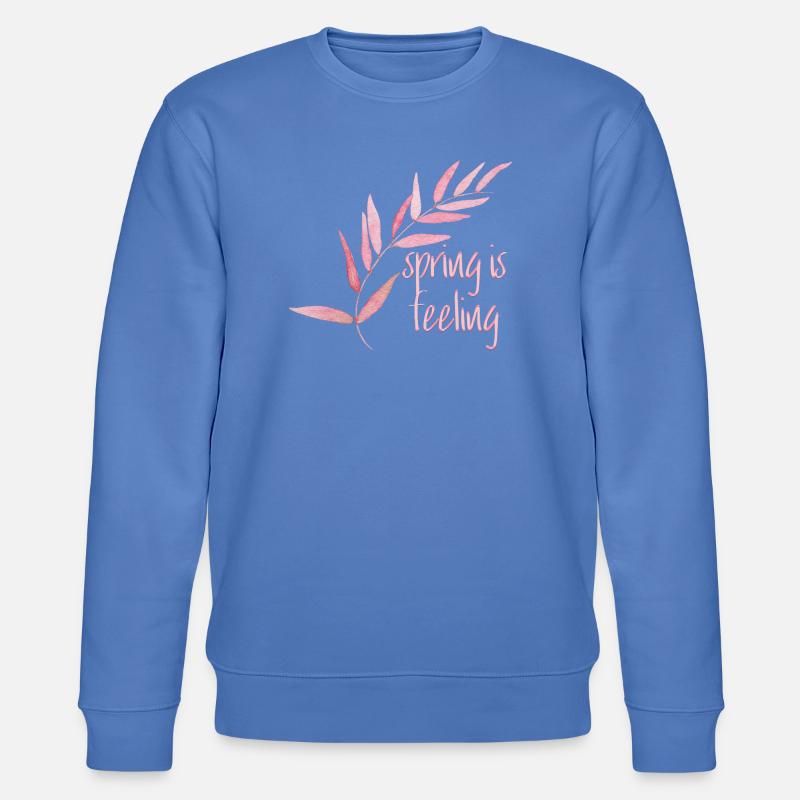 Spring is feeling - Stanley/Stella Unisex Bio-Sweatshirt CHANGER  - Blau