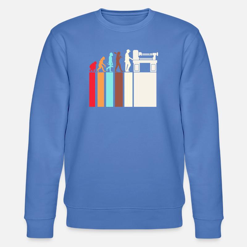 Locksmith Mechanic CNC Mechanical Engineering - Stanley/Stella CHANGER Unisex Organic Sweatshirt - bright blue