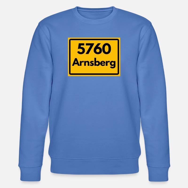 OLD POSTCODE POSTCODE RETRO 5760 ARNSBERG - Stanley/Stella CHANGER Unisex Organic Sweatshirt - bright blue