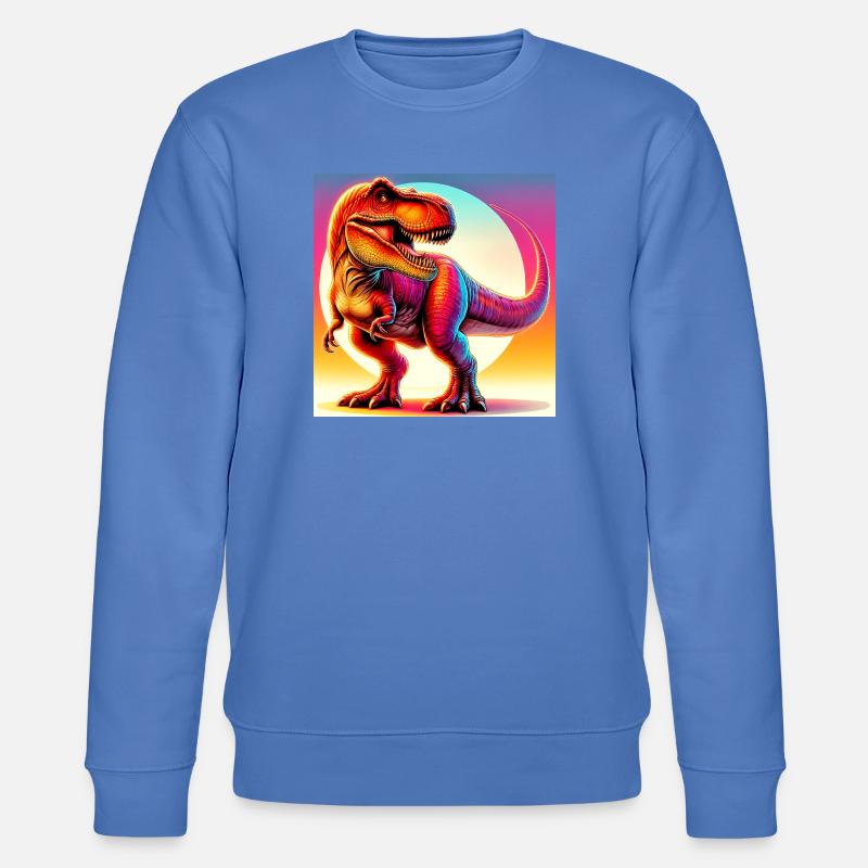 Dinosaurier - Stanley/Stella Unisex Bio-Sweatshirt CHANGER  - Blau