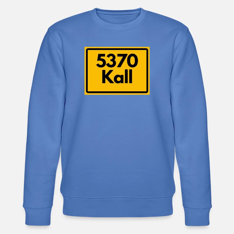 ANCIEN CODE POSTAL RETRO 5370 KALL - Sweat bio CHANGER Stanley/Stella Unisexe - bleu